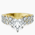 14ct Yellow Gold Twilight Side Round Lab Diamond Ring front image
