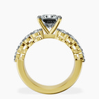 14ct Yellow Gold Twilight Side Round Lab Diamond Ring side right image one