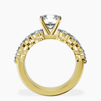 14ct Yellow Gold Twilight Side Round Lab Diamond Ring side right image one