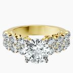 18ct Yellow Gold Twilight Side Round Lab Diamond Ring front image