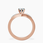18kt Rose Gold Celestial Splendor Lab Diamond Ring side right image one