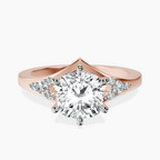 9ct Rose Gold Celestial Splendor Lab Diamond Ring front image