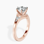 9ct Rose Gold Celestial Splendor Lab Diamond Ring standing product image one