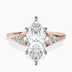 9ct Rose Gold Celestial Splendor Lab Diamond Ring front image