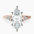 14kt Rose Gold Celestial Splendor Lab Diamond Ring front image