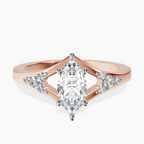 18kt Rose Gold Celestial Splendor Lab Diamond Ring front image