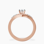 18kt Rose Gold Celestial Splendor Lab Diamond Ring side right image one