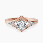10kt Rose Gold Celestial Splendor Lab Diamond Ring front image