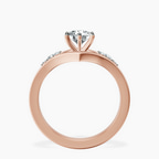 10kt Rose Gold Celestial Splendor Lab Diamond Ring side right image one