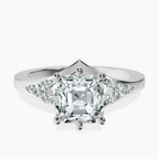 9ct White Gold Celestial Splendor Lab Diamond Ring front image