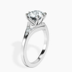 9ct White Gold Celestial Splendor Lab Diamond Ring standing product image one