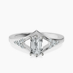Platinum Celestial Splendor Lab Diamond Ring front image