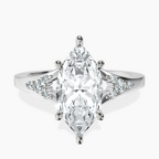 9ct White Gold Celestial Splendor Lab Diamond Ring front image