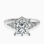 9ct White Gold Celestial Splendor Lab Diamond Ring front image