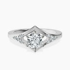 18kt White Gold Celestial Splendor Lab Diamond Ring front image