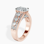 1.05 ct. oval Eos Spark Lab Diamond Ring in 14kt rose gold standing product image one