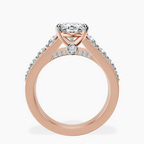 1.05 ct. oval Eos Spark Lab Diamond Ring in 14kt rose gold side right image one