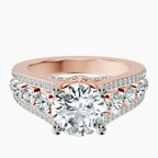 14kt Rose Gold Eos Spark Lab Diamond Ring front image