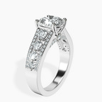 1.49 ct. cushion Eos Spark Lab Diamond Ring in 10kt white gold standing product image one