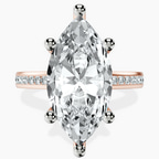 10kt Rose Gold Lucent Side Channel Set Lab Diamond Ring front image