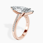 10kt Rose Gold Lucent Side Channel Set Lab Diamond Ring standing product image one