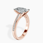 14kt Rose Gold Lucent Side Channel Set Lab Diamond Ring standing product image one