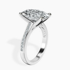 18kt White Gold Lucent Side Channel Set Lab Diamond Ring standing product image one