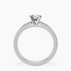 14kt White Gold Lucent Side Channel Set Lab Diamond Ring side right image one