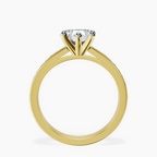 18kt Yellow Gold Lucent Side Channel Set Lab Diamond Ring side right image one