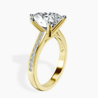 18kt Yellow Gold Lucent Side Channel Set Lab Diamond Ring standing product image one