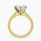 18kt Yellow Gold Lucent Side Channel Set Lab Diamond Ring side right image one