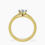 18kt Yellow Gold Lucent Side Channel Set Lab Diamond Ring side right image one