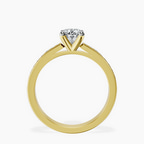 10kt Yellow Gold Lucent Side Channel Set Lab Diamond Ring side right image one