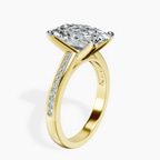 18kt Yellow Gold Lucent Side Channel Set Lab Diamond Ring standing product image one