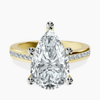 10kt Yellow Gold Lucent Side Channel Set Lab Diamond Ring front image