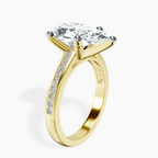 10kt Yellow Gold Lucent Side Channel Set Lab Diamond Ring standing product image one