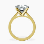 18kt Yellow Gold Lucent Side Channel Set Lab Diamond Ring side right image one