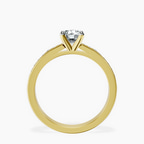 18kt Yellow Gold Lucent Side Channel Set Lab Diamond Ring side right image one