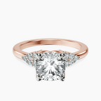 14ct Rose Gold Vesper Lab Diamond Ring front image