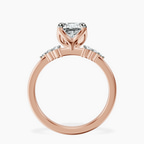 14ct Rose Gold Vesper Lab Diamond Ring side right image one