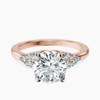 18kt Rose Gold Vesper Lab Diamond Ring front image