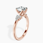 18kt Rose Gold Vesper Lab Diamond Ring standing product image one