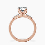 18kt Rose Gold Vesper Lab Diamond Ring side right image one