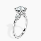 18ct White Gold Vesper Lab Diamond Ring standing product image one