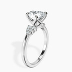 2.70 ct. heart Vesper Lab Diamond Ring in 10kt white gold standing product image one