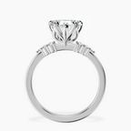 2.70 ct. heart Vesper Lab Diamond Ring in 10kt white gold side right image one