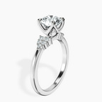 2.82 ct. round Vesper Lab Diamond Ring in platinum standing product image one