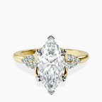 9ct Yellow Gold Vesper Lab Diamond Ring front image