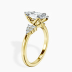 9ct Yellow Gold Vesper Lab Diamond Ring standing product image one