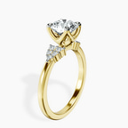 10kt Yellow Gold Vesper Lab Diamond Ring standing product image one